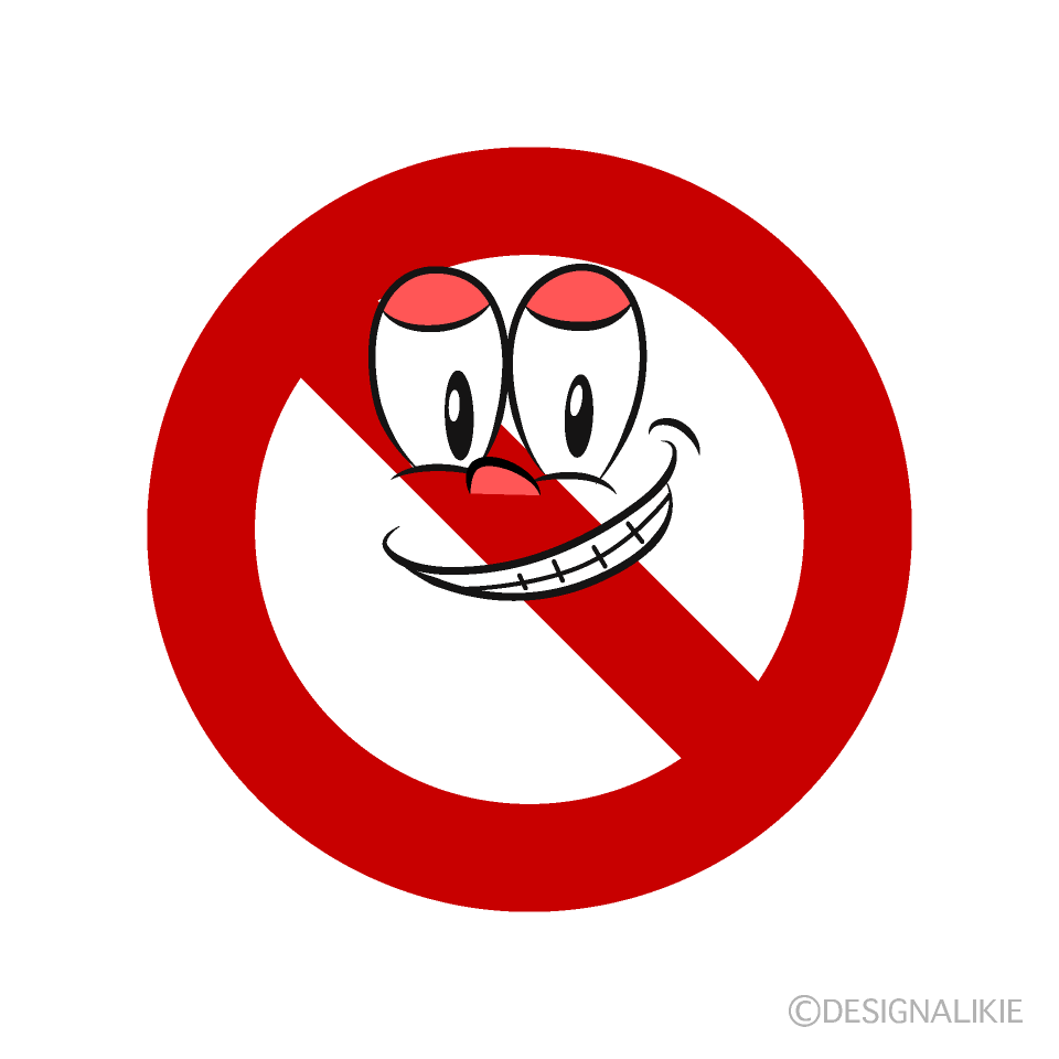 Prohibición Sonriendo Animado