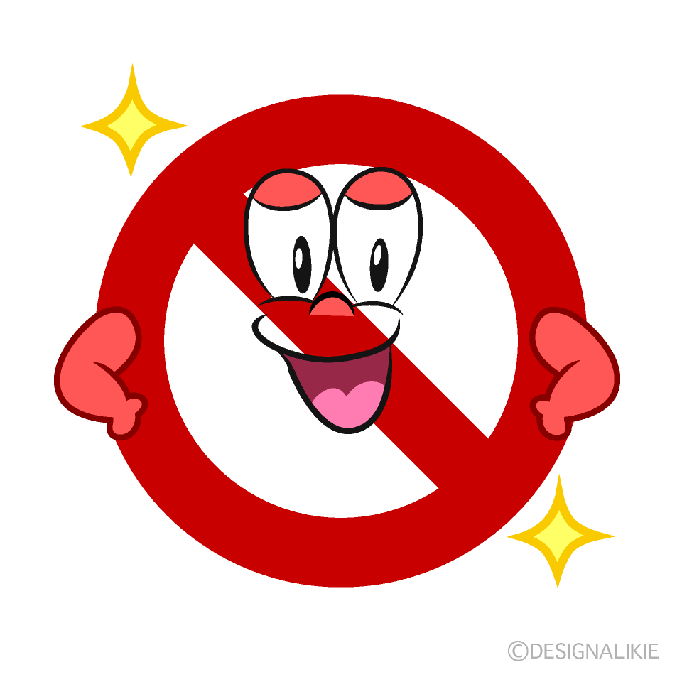 Glitter Prohibition Cartoon Character Image