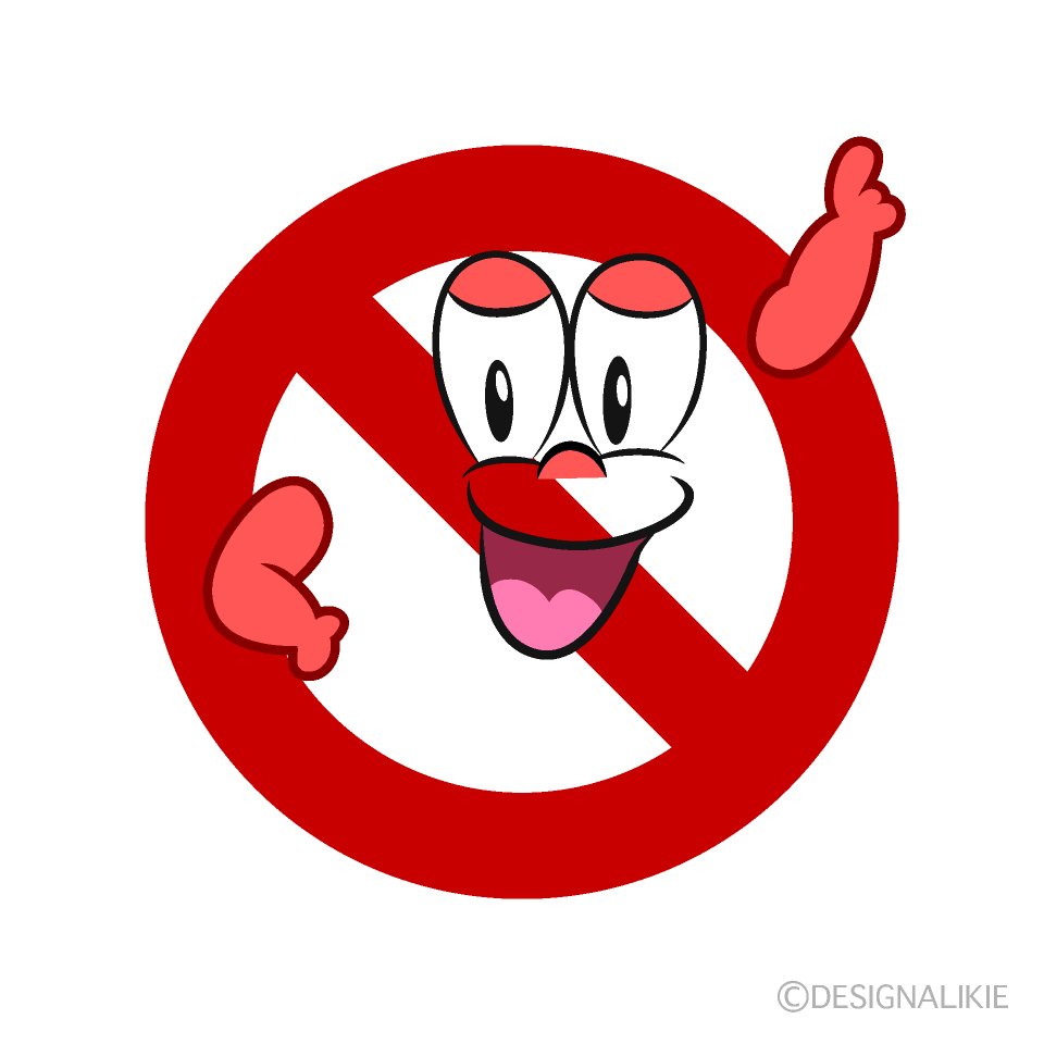 Posing Prohibition Cartoon Character Image