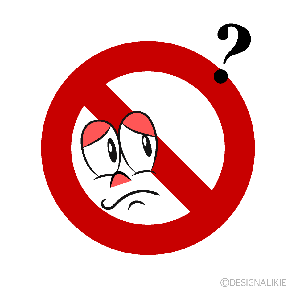 Thinking Prohibition Cartoon Character Image