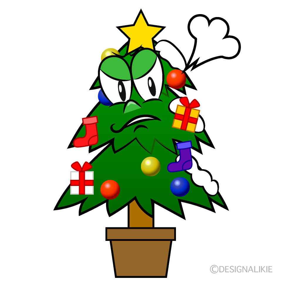 Árbol de Navidad Enojado Animado