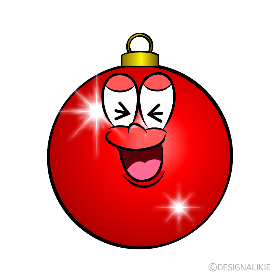 Laughing Christmas Ornament Cartoon Character Image
