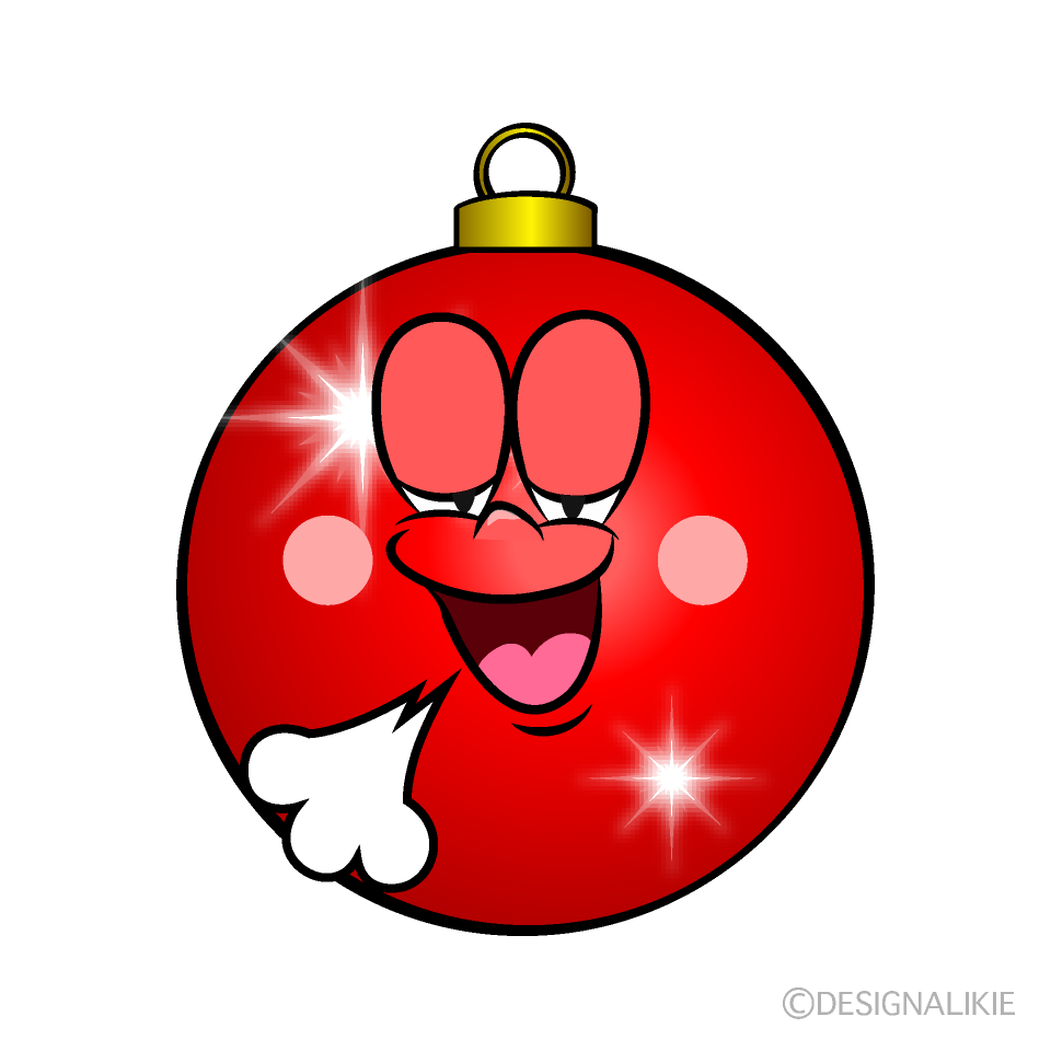 Relaxing Christmas Ornament Cartoon Character Image