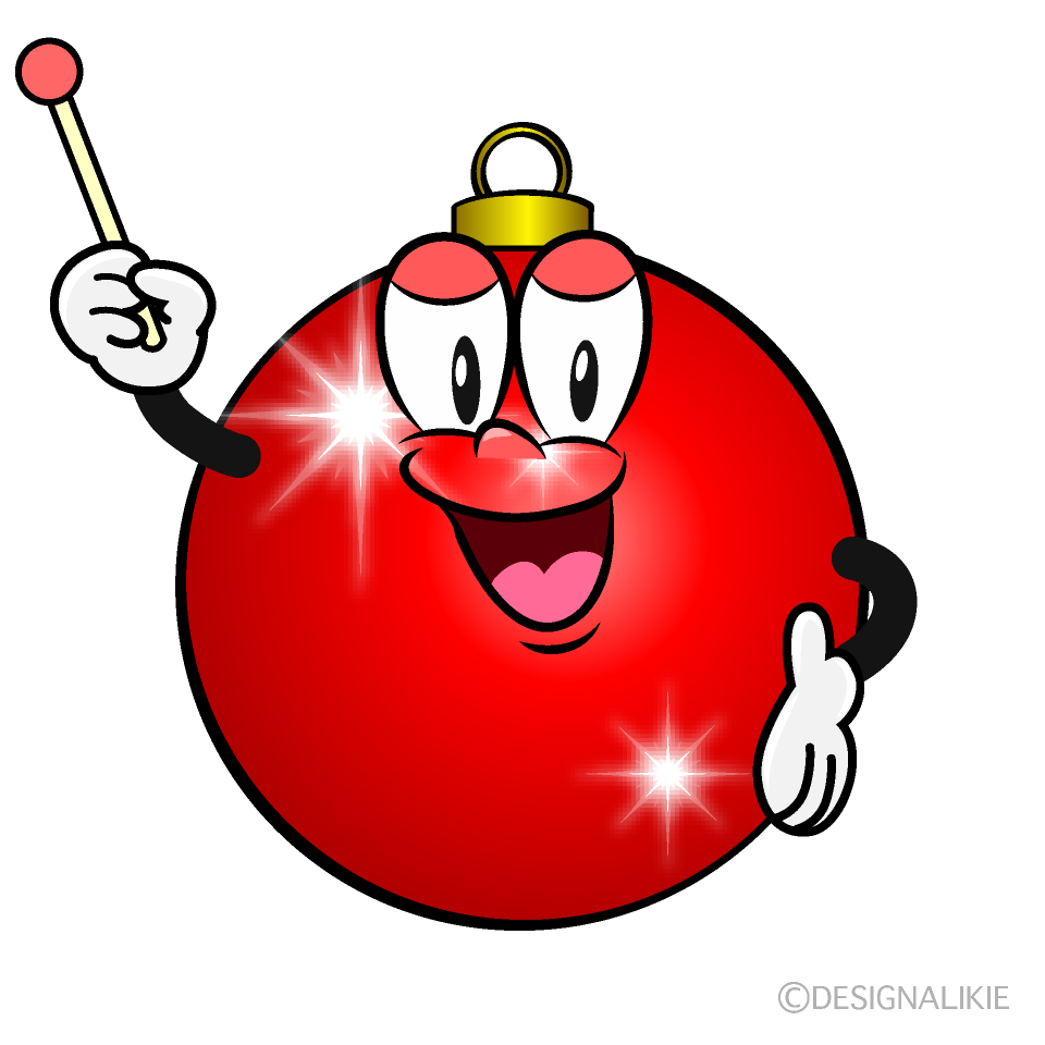 Speaking Christmas Ornament Cartoon Character Image
