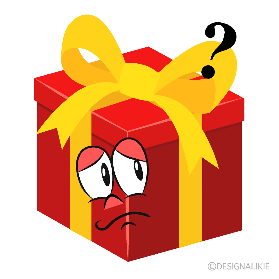 Thinking Present Cartoon Character Image