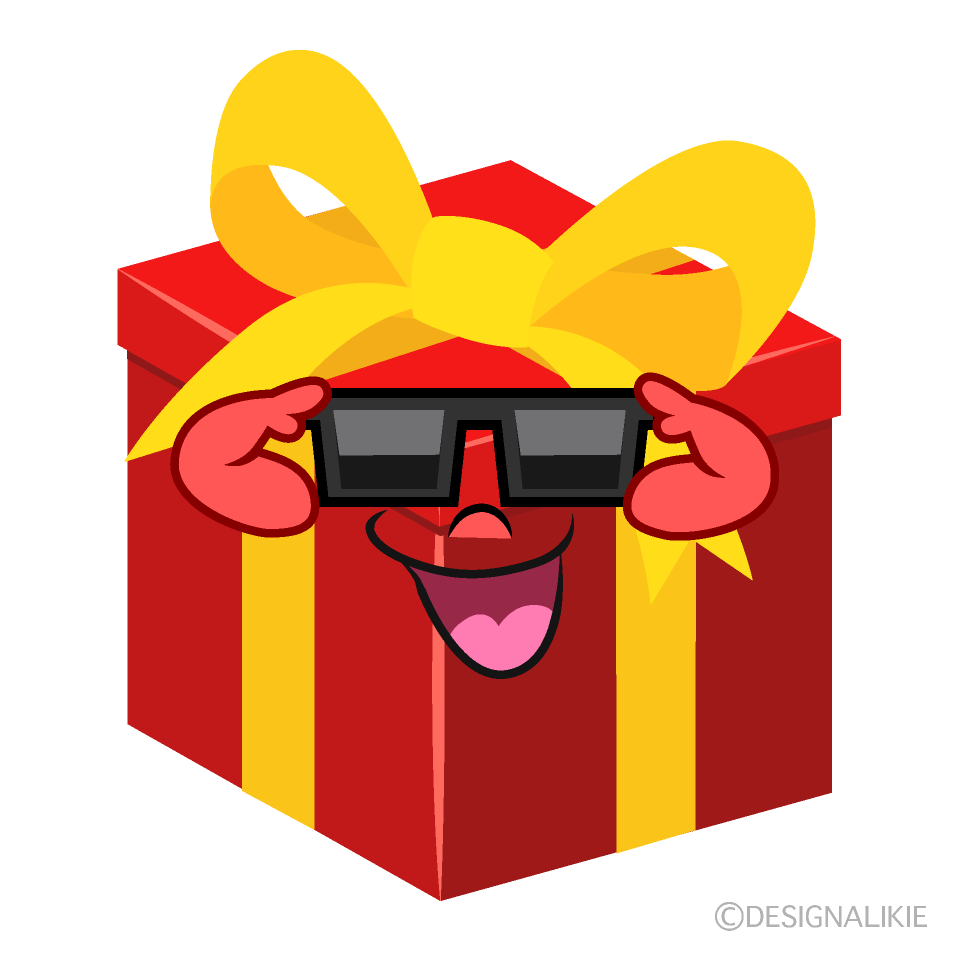 Cool Present Cartoon Character Image