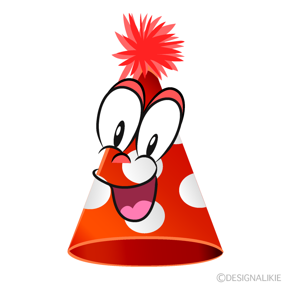 Surprising Birthday Hat Cartoon Character Image