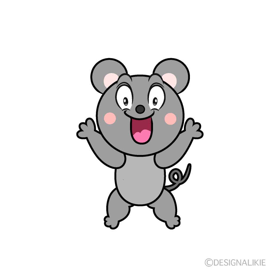 Surprised Mouse Cartoon Character Image