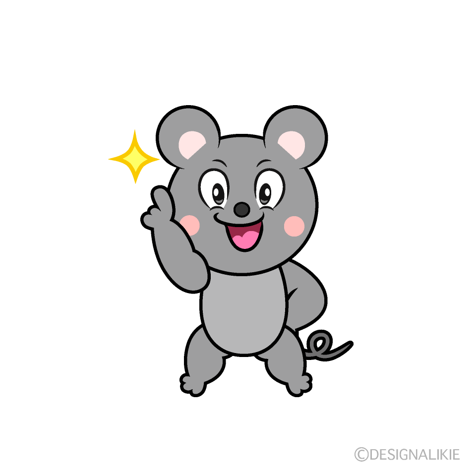 Posing Mouse Cartoon Character Image