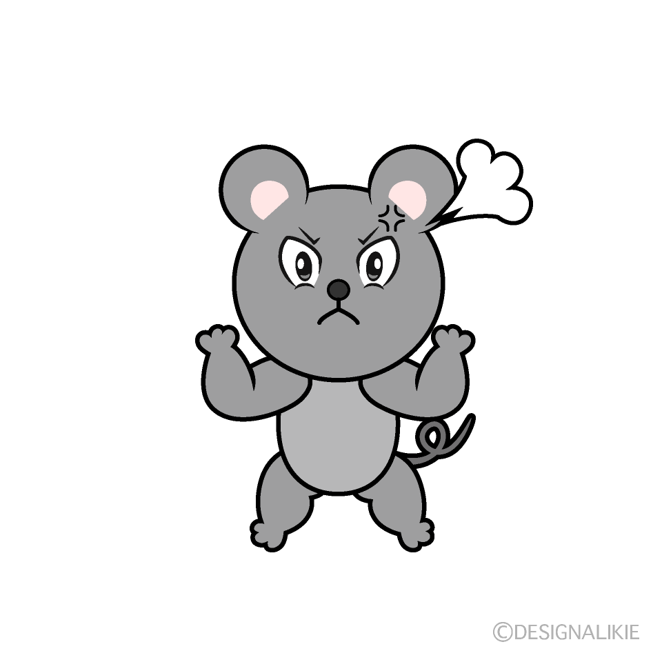 Angry Mouse Cartoon Character Image