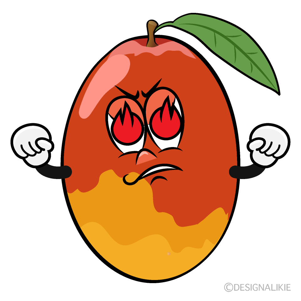 Enthusiasm Mango Cartoon Character Image
