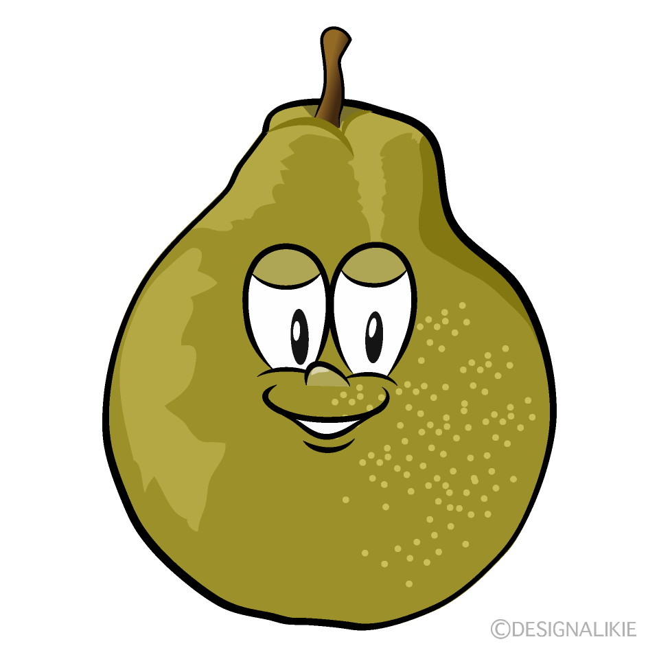 Pear Cartoon Character Image