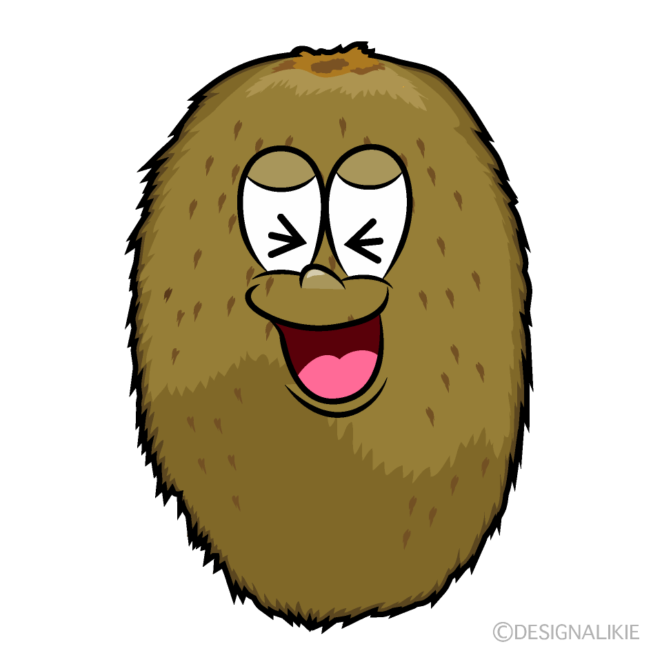 Laughing Kiwi Cartoon Character Image