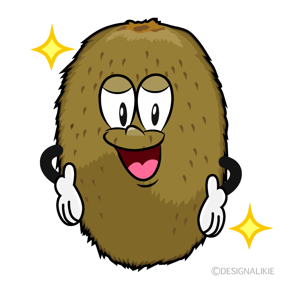 Glitter Kiwi Cartoon Character Image