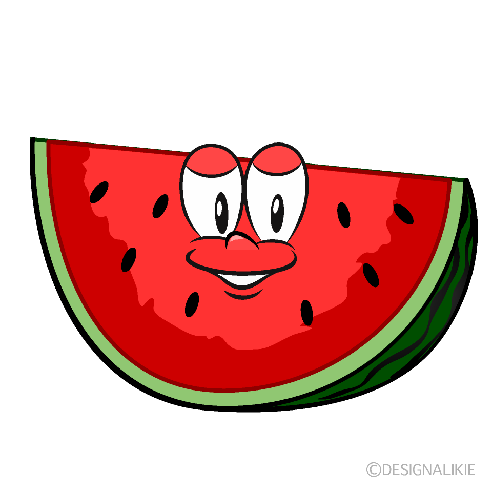 Cut Watermelon Cartoon Character Image