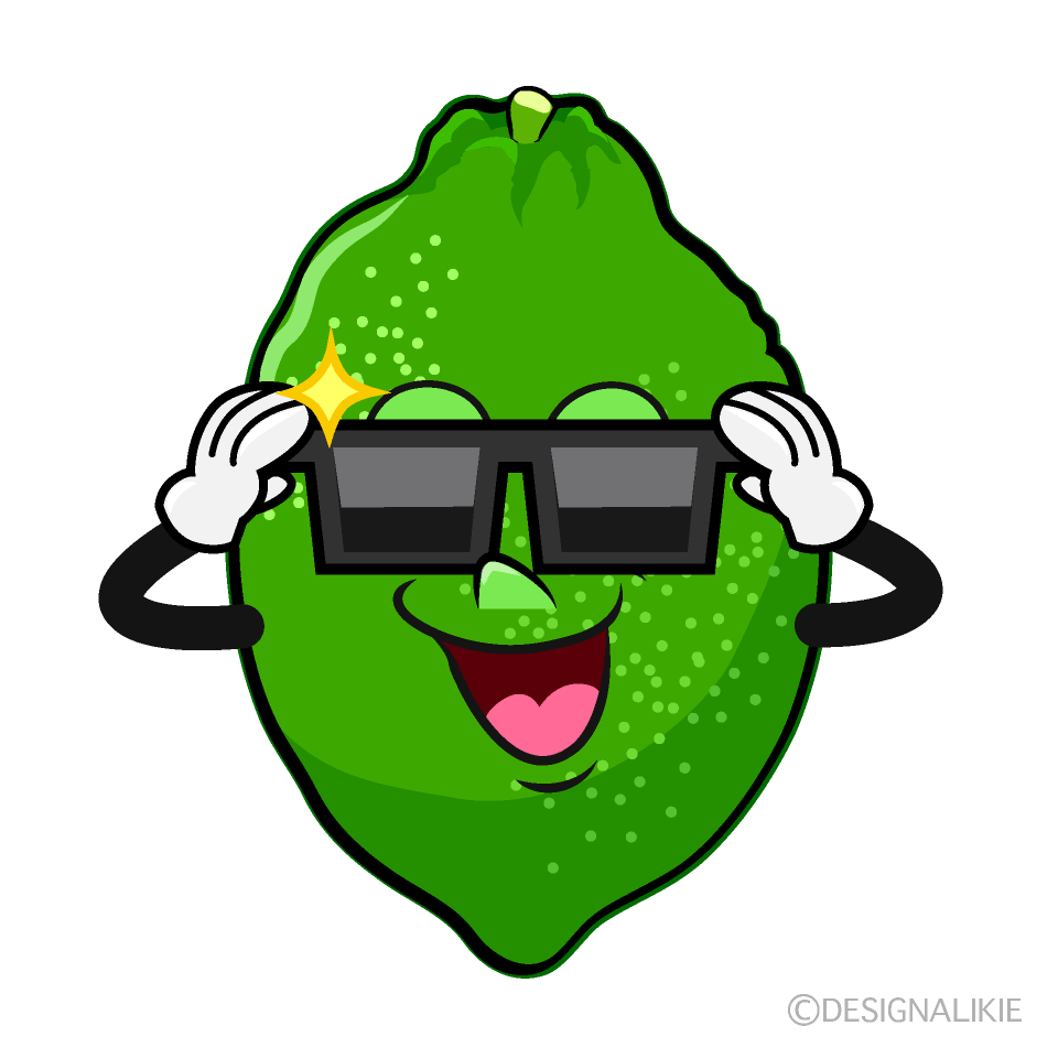 Cool Lime Cartoon Character Image