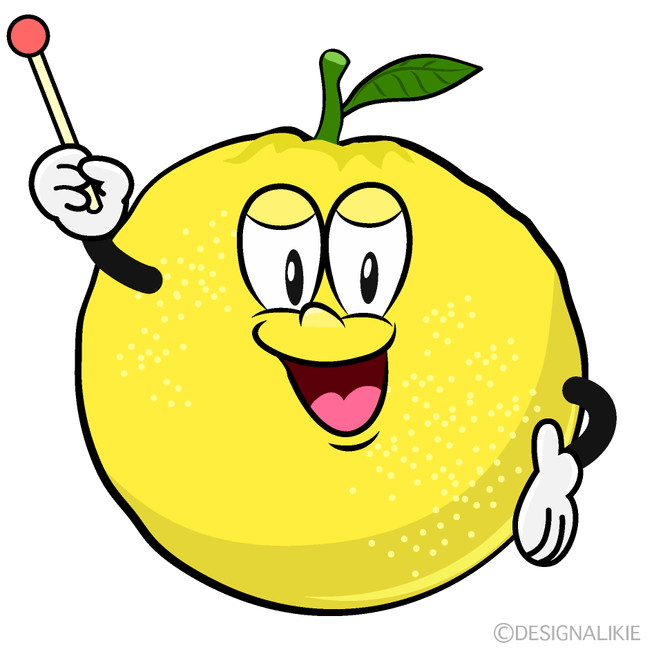 Speaking Grapefruit Cartoon Character Image
