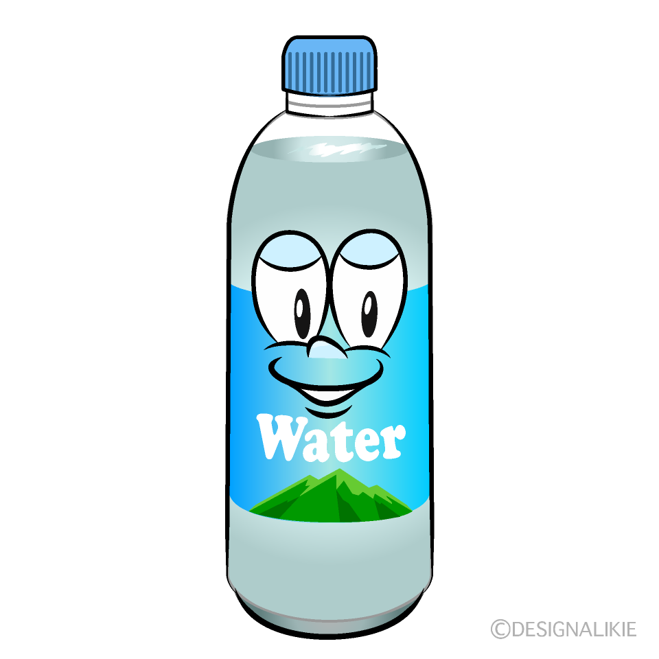 Water Bottle Cartoon Character Image