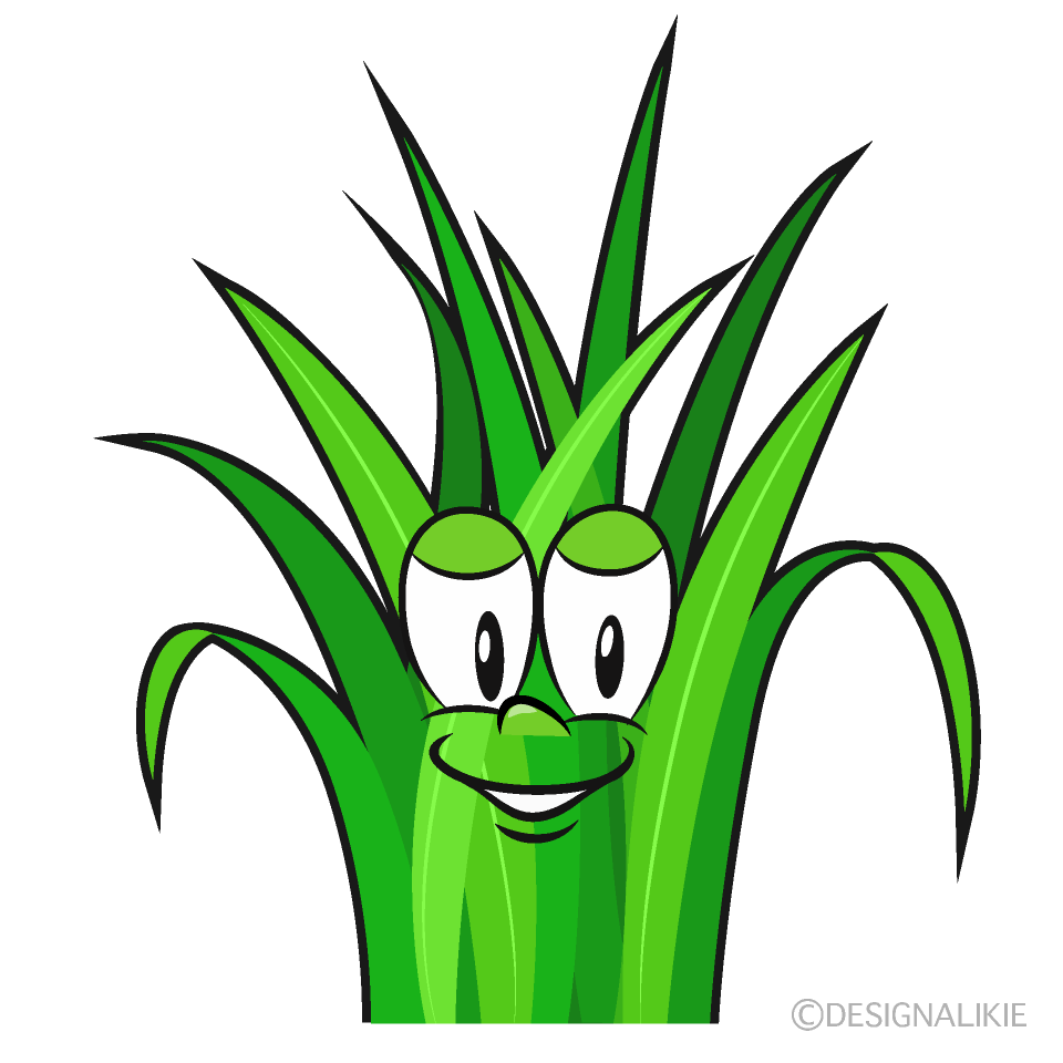 Grass Cartoon Character Image