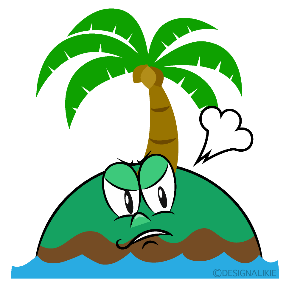 Angry Palm Island Cartoon Character Image
