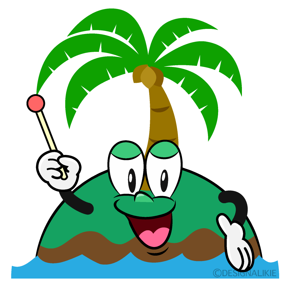 Speaking Palm Island Cartoon Character Image