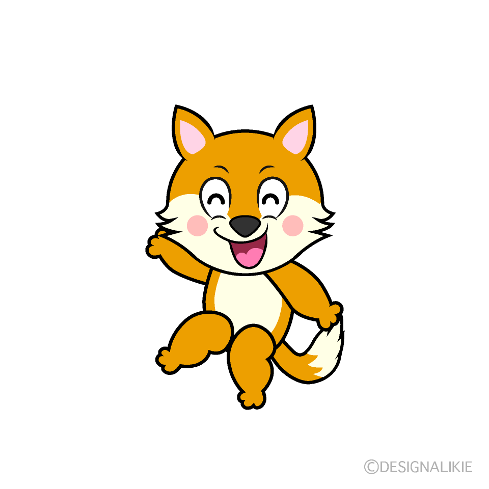 Smiling Fox Cartoon Character Image