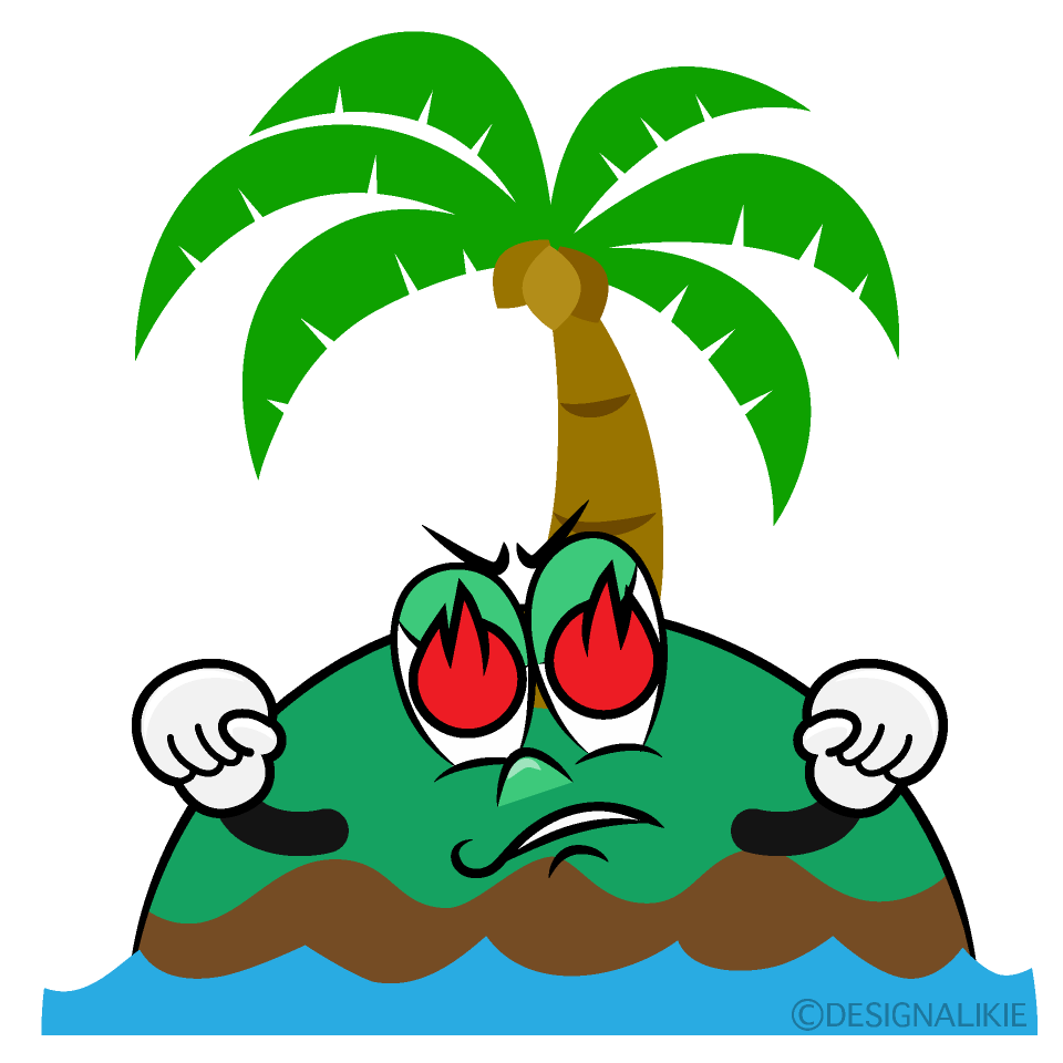 Enthusiasm Palm Island Cartoon Character Image