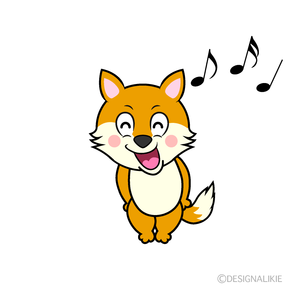 Singing Fox Cartoon Character Image