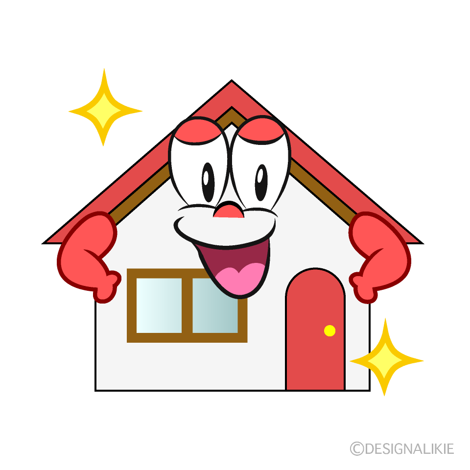 Glitter Home Cartoon Character Image