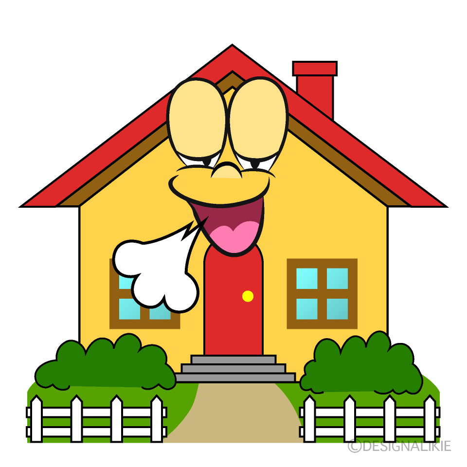 Relaxing House Cartoon Character Image