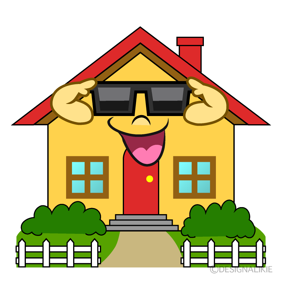 Cool House Cartoon Character Image