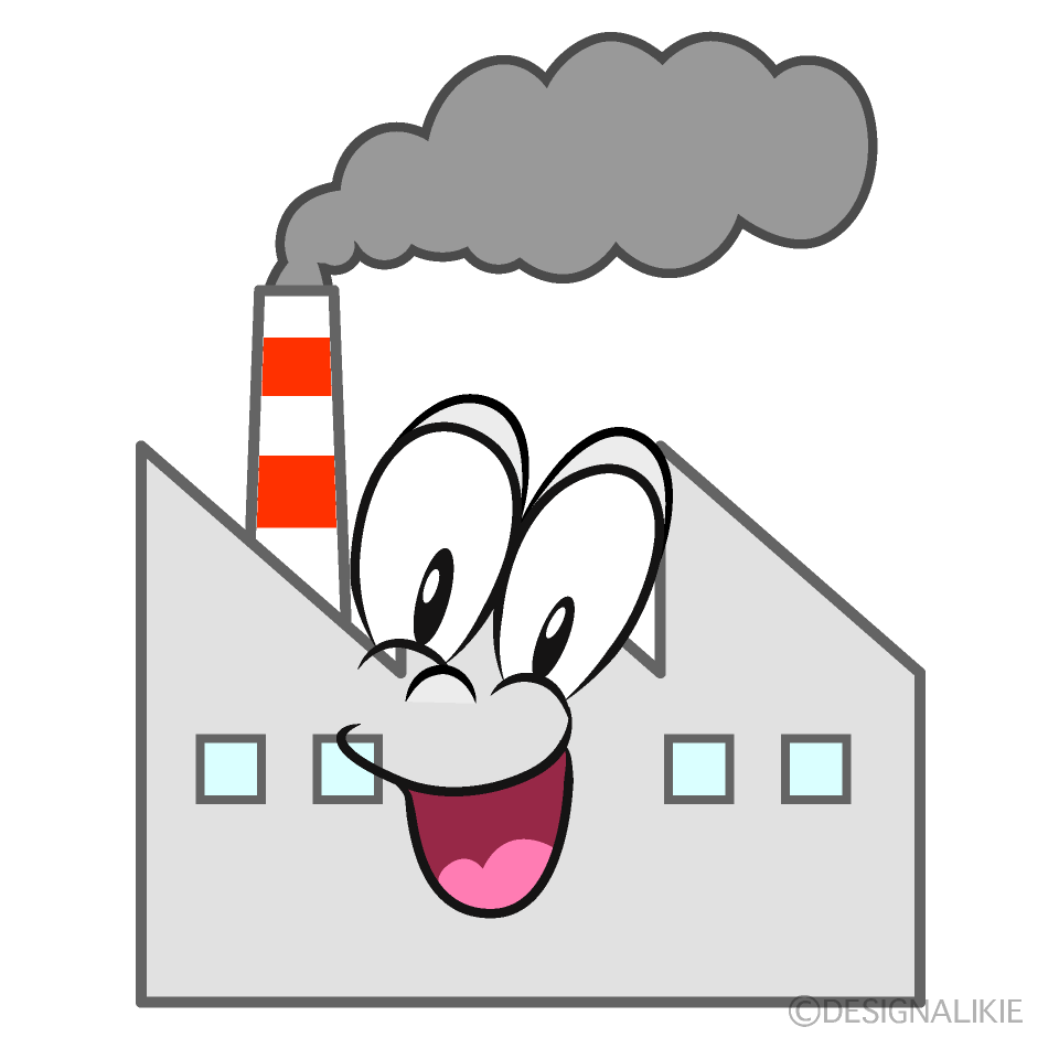 Surprising Factory Cartoon Character Image