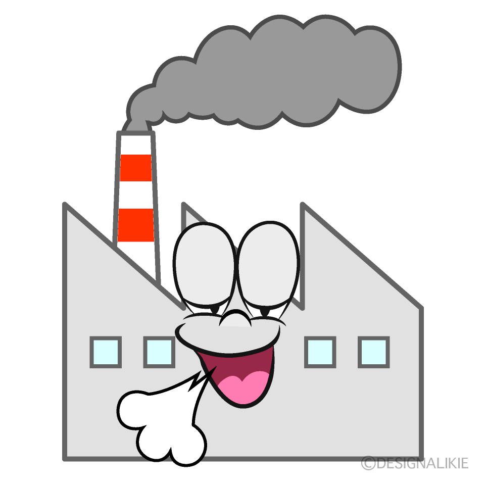 Relaxing Factory Cartoon Character Image