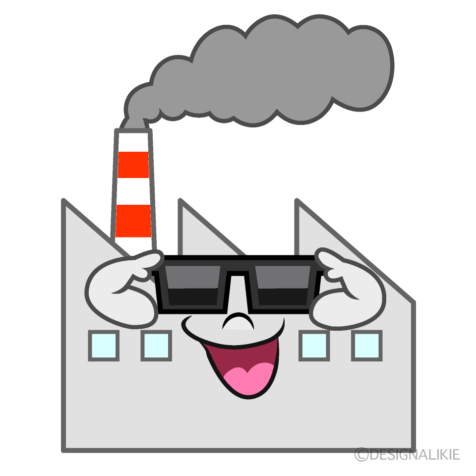 Cool Factory Cartoon Character Image