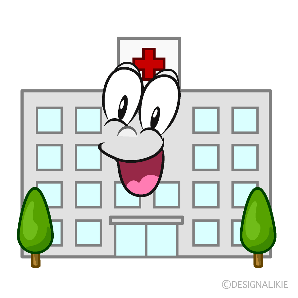 Surprising Hospital Cartoon Character Image