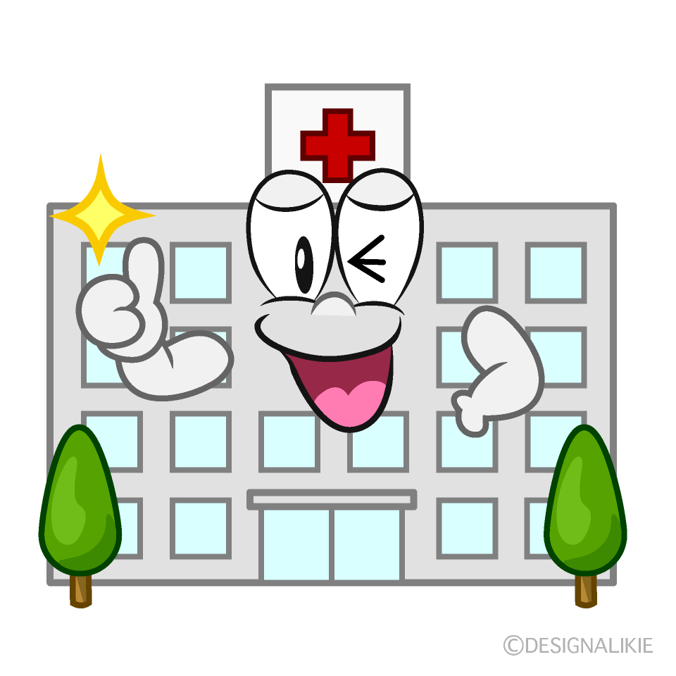 Thumbs up Hospital Cartoon Character Image