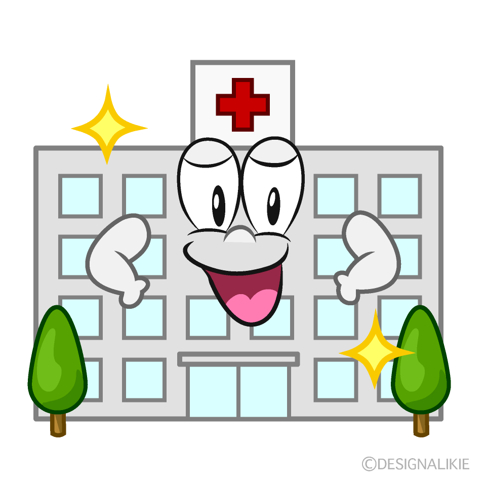 Glitter Hospital Cartoon Character Image