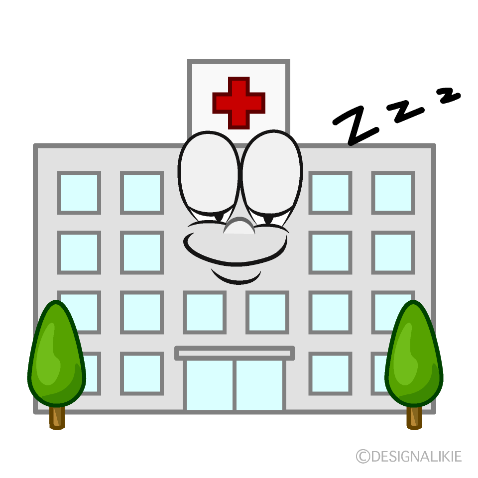 Sleeping Hospital Cartoon Character Image
