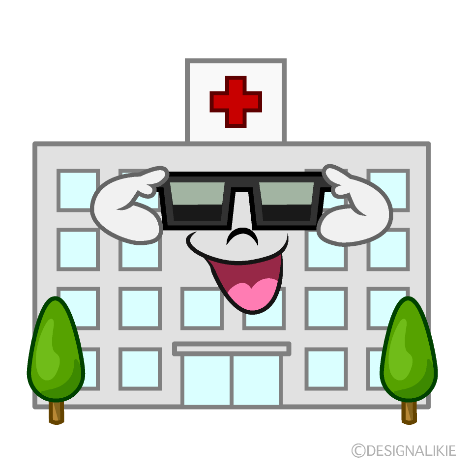 Cool Hospital Cartoon Character Image