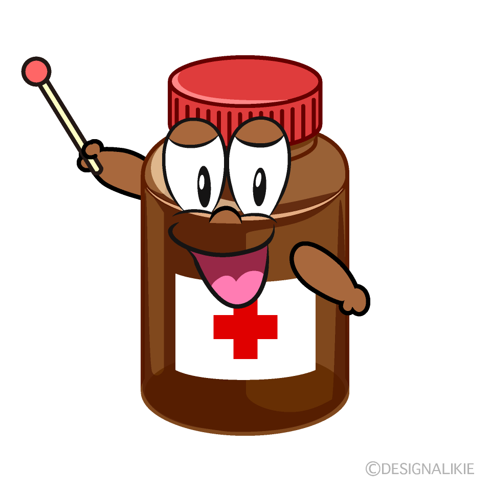Speaking Medicine Bottle Cartoon Character Image