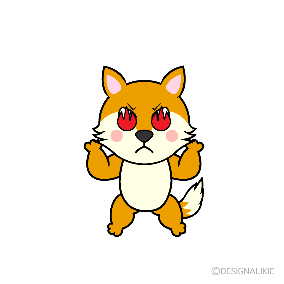 Enthusiastic Fox Cartoon Character Image