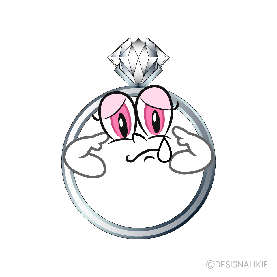 Anillo de Diamante Triste Animado