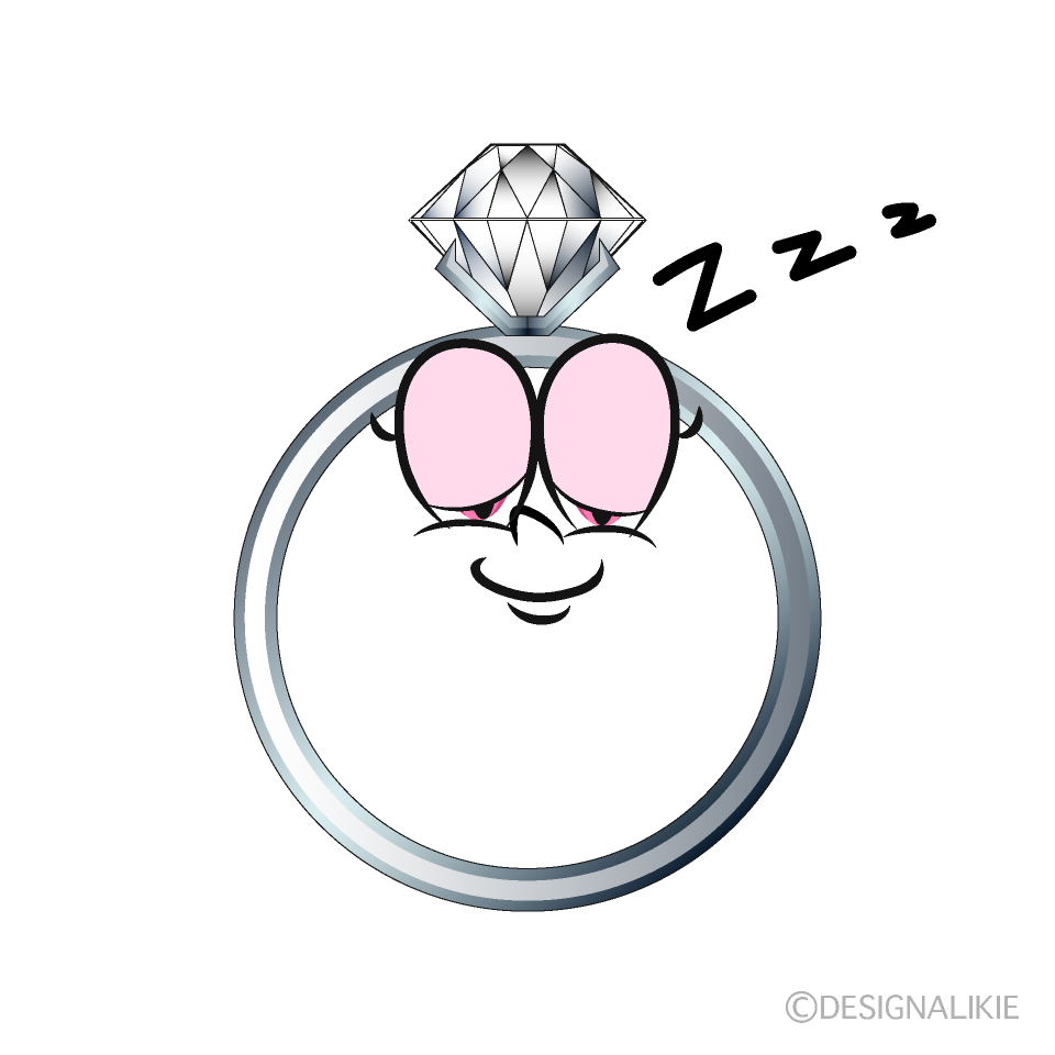 Anillo de Diamante Durmiendo Animado