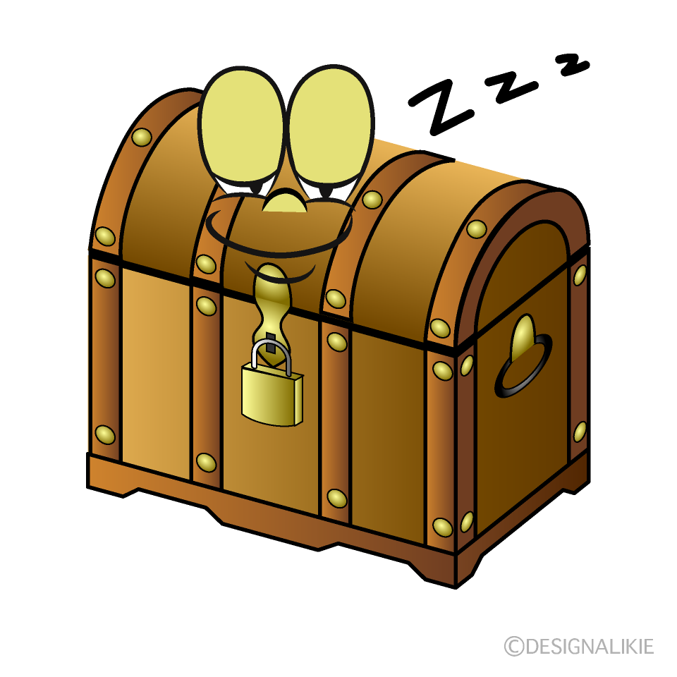 Cofre del Tesoro Durmiendo Animado
