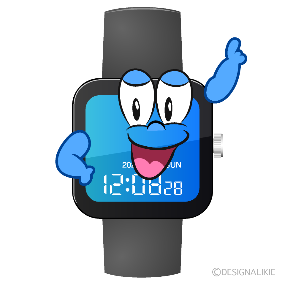 Posing Watch Cartoon Character Image