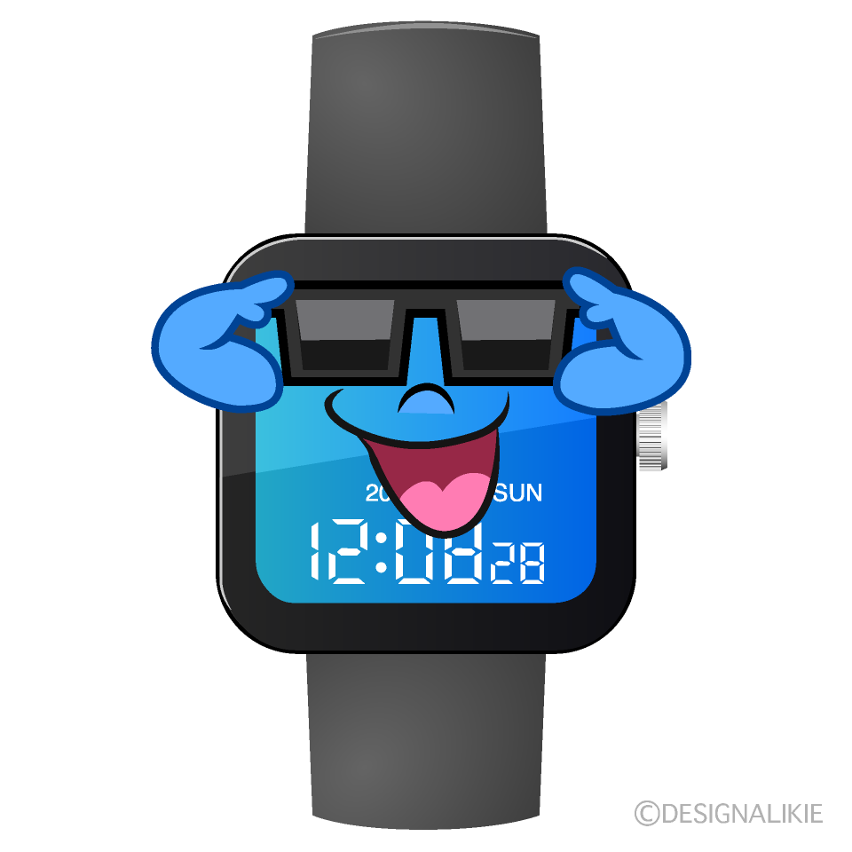 Cool Watch Cartoon Character Image