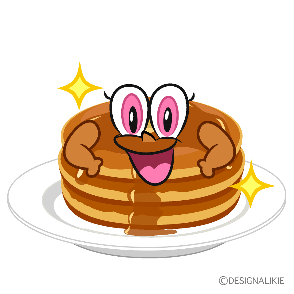 Glitter Pancake Cartoon Character Image
