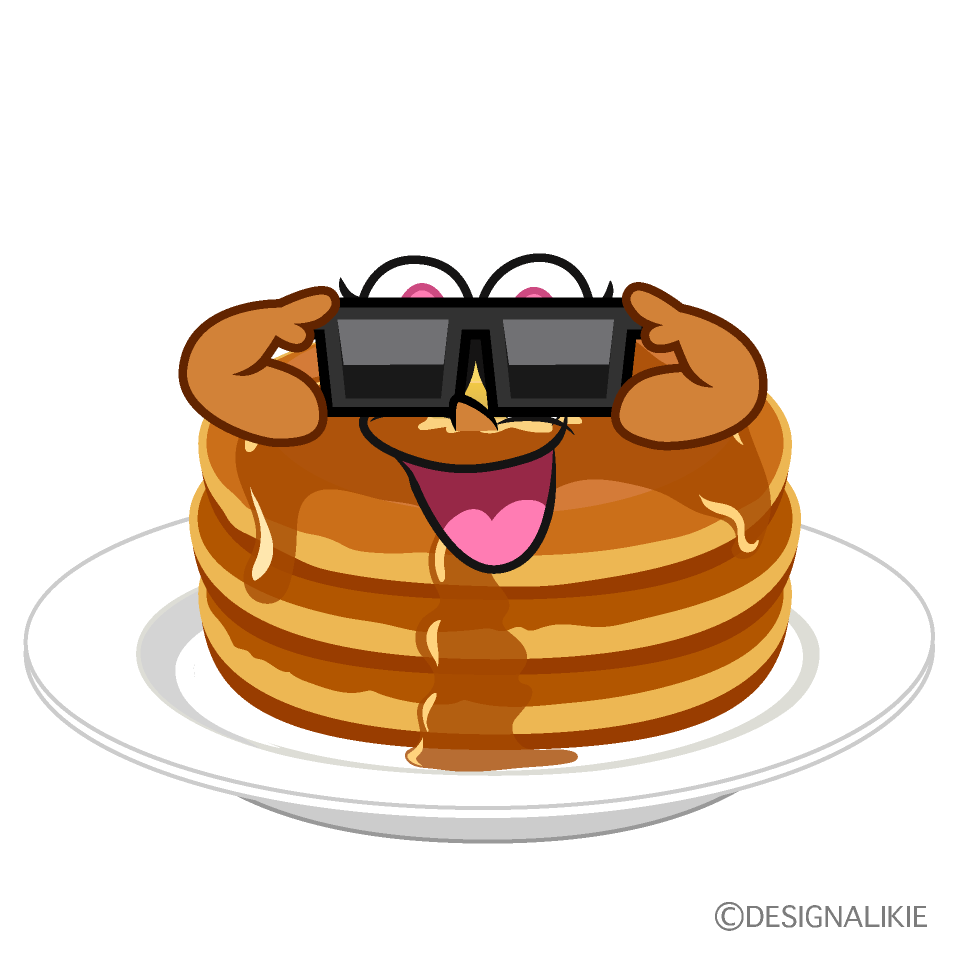 Cool Pancake Cartoon Character Image