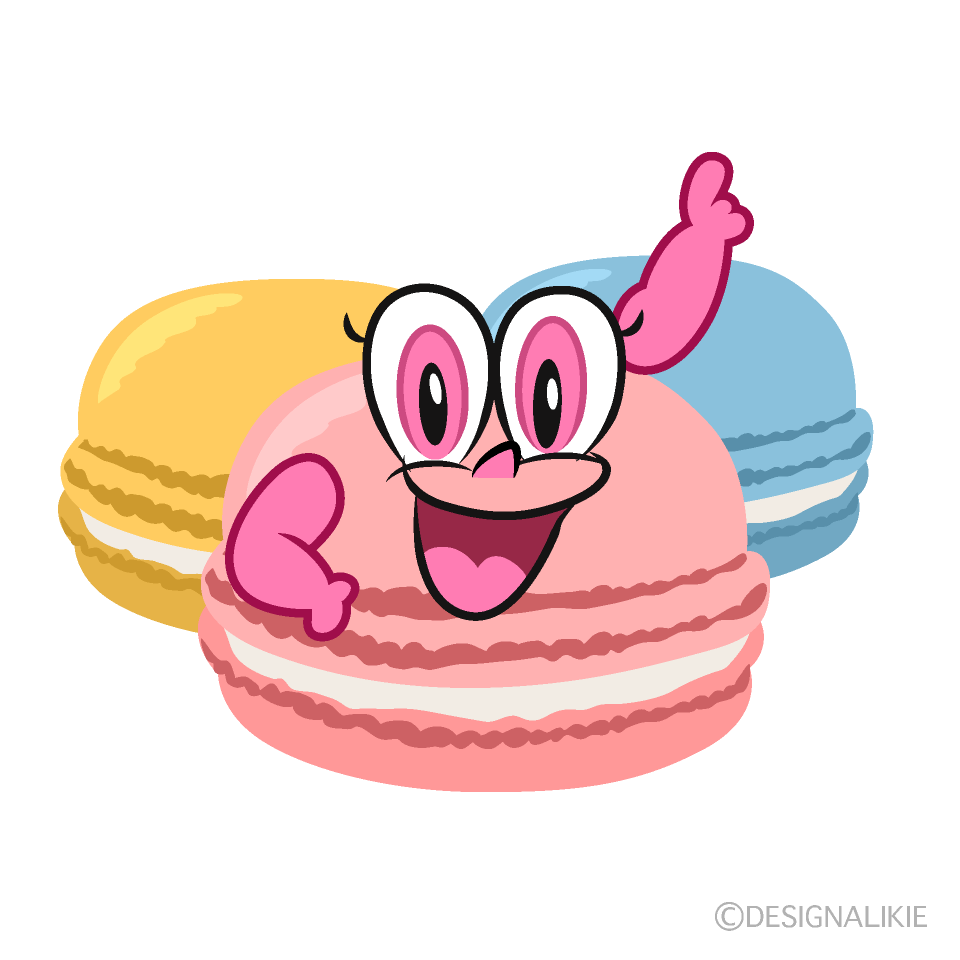 Posing Macaroons Cartoon Character Image