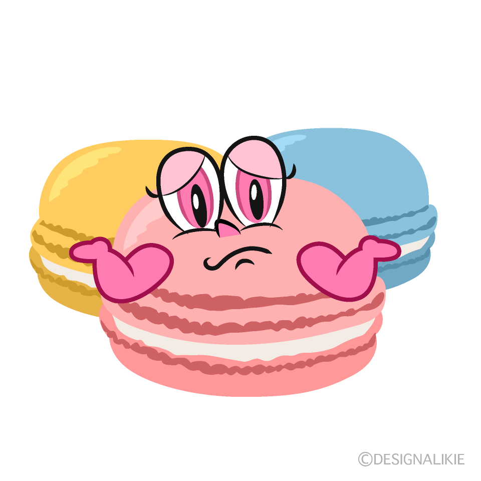 Troubled Macaroons Cartoon Character Image